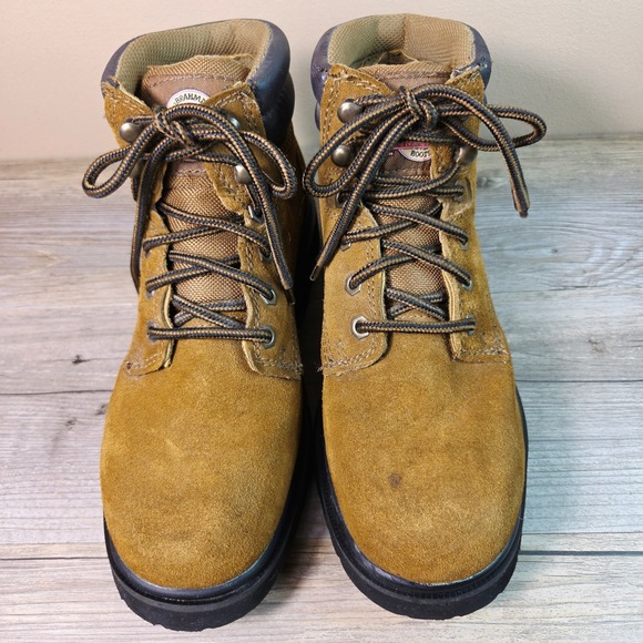 Brahma Other - Brahma Work Boots Mens 7 Womens 8.5 Tan Suede Leather Oil Slip Resistant Utility